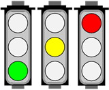 Stoplight drawn by Access on an Access report