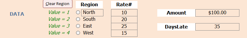 data for examples 