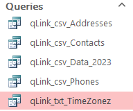 Create queries in Access that link to data automatically