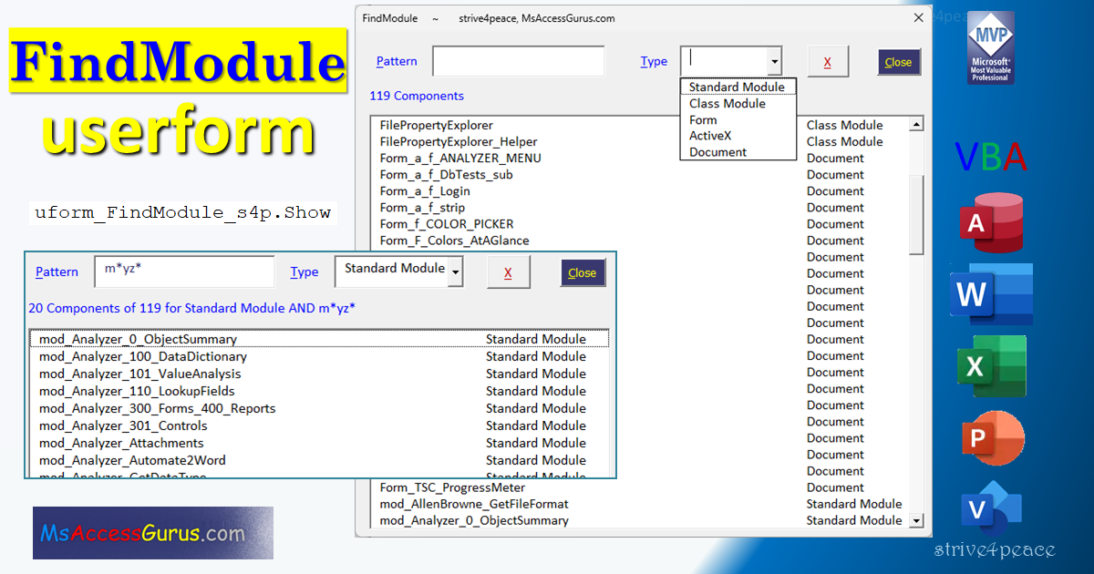 image: FindModule in VBA Project